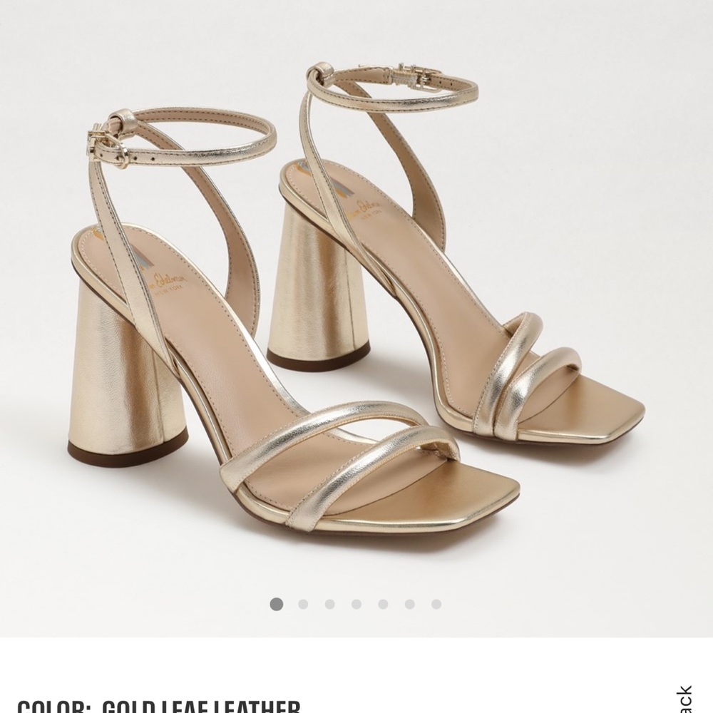 SAM EDLEMAN KIA BLOCK HEEL SANDAL size: 6.5